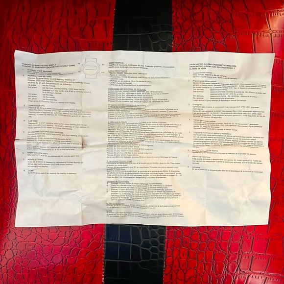 Chrono Alarm Watch with Snooze & Hourly Chime - Picture 5 of 6